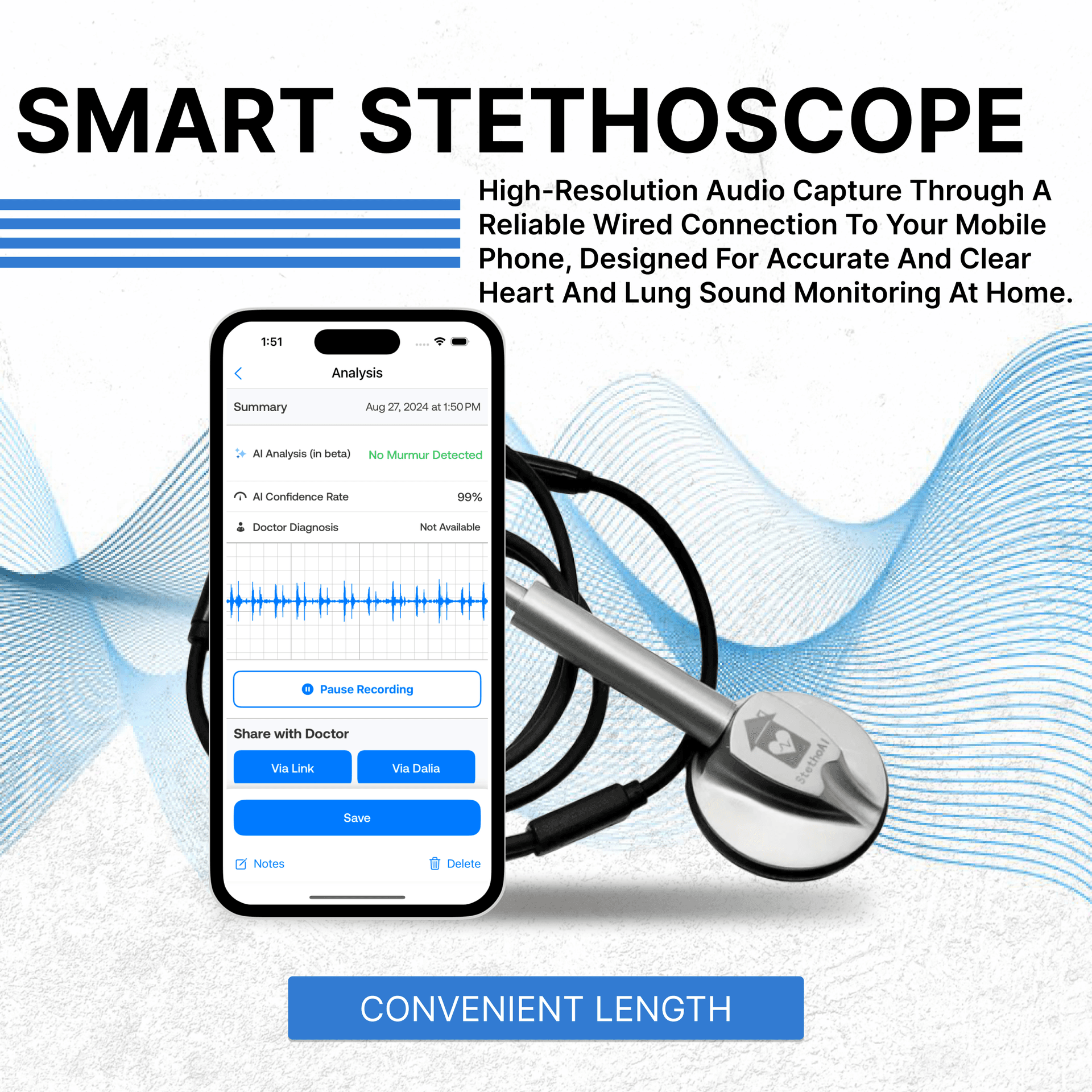 StethoAI Stethoscope 2